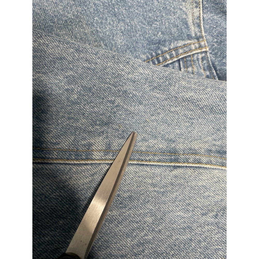 RARE Vintage 90s Stickshift‎ Bart Simpson The Simpsons Blue Denim Jacket Mens S - Picture 14 of 16